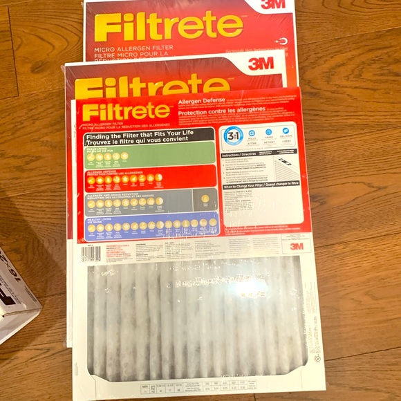 Filtrete 3 new furnace filters  16 x 20 x 1 inches - Picture 2 of 3